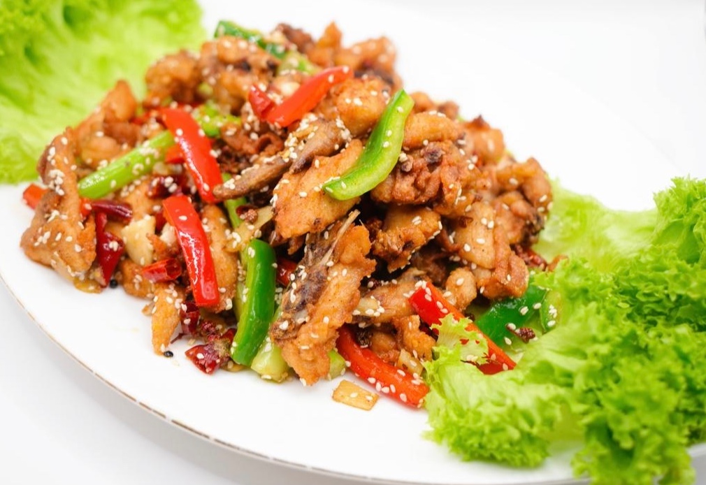 دجاج مقلي جاف