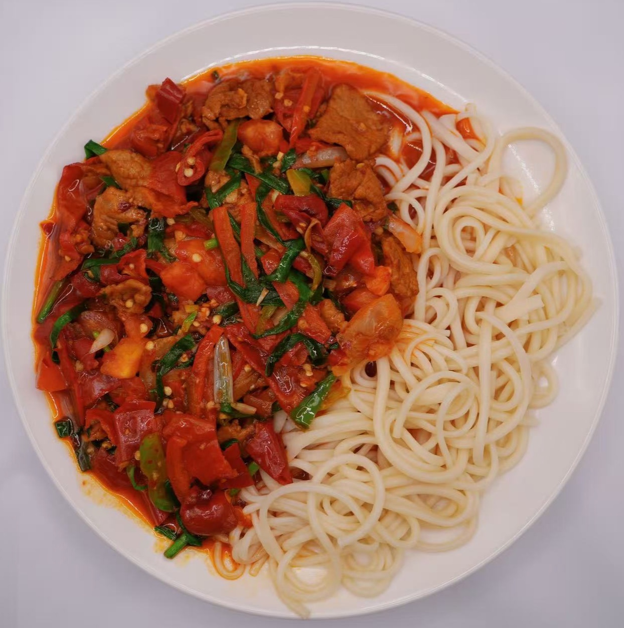 لاغمان مقلي بالفلفل