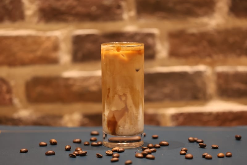 لاتيه كراميل مثلج