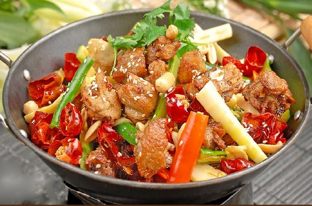 دجاج مقلي جاف